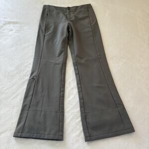 SNOZU Women’s Ski Snow Board Insulated Pants Bootcut Gray Medium Zip Pockets